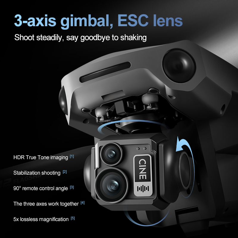 8K 3 Axis Gimbal Brushless 7.2 - đánh giá và giá Drone Rc Cable