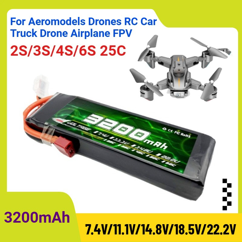3200mAh 2S/3S/4S/6S 25C 7.4V/1 - đánh giá và giá Drone Rc Truck