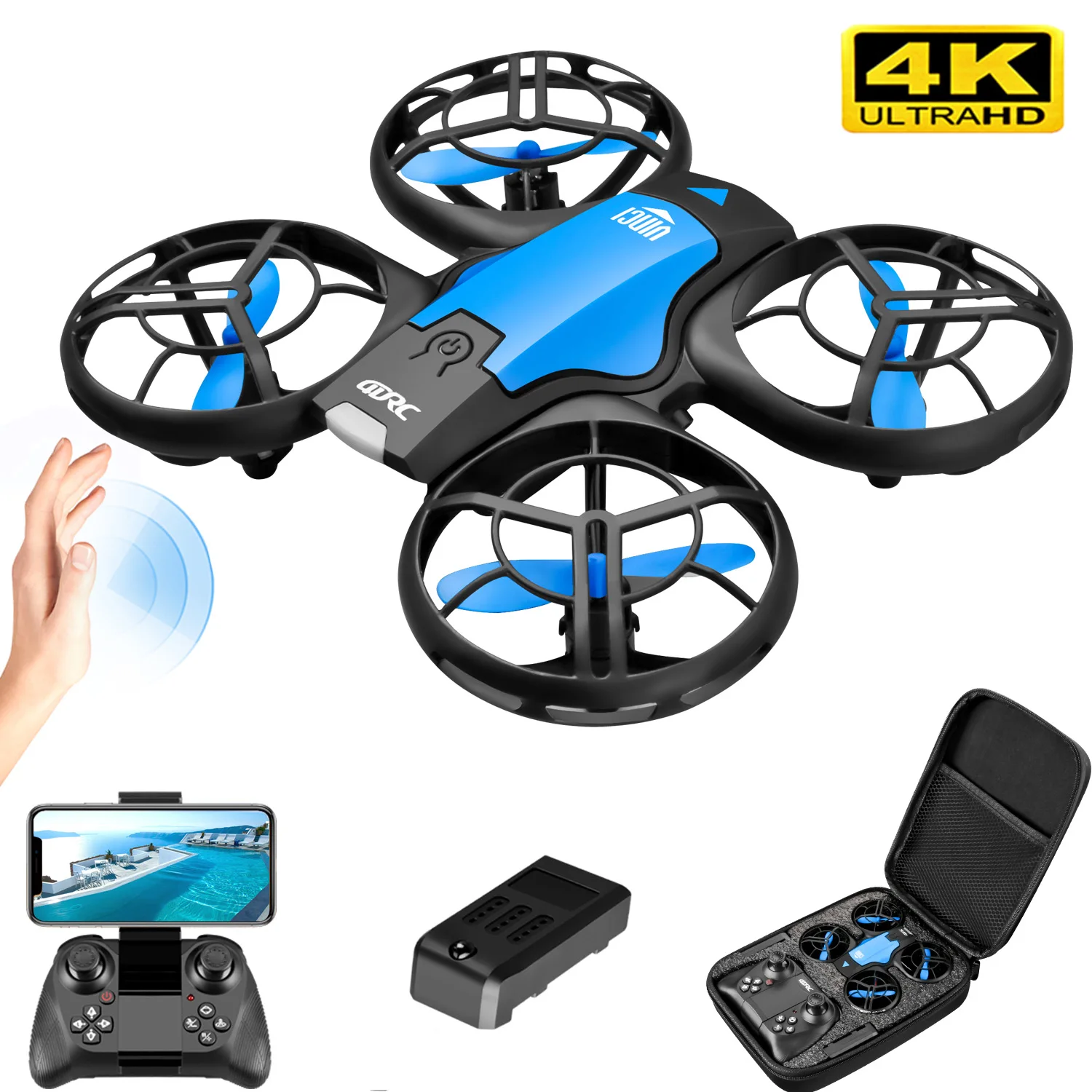 V8 New Mini Drone 4K Professio - đánh giá và giá Drone Rc Cable