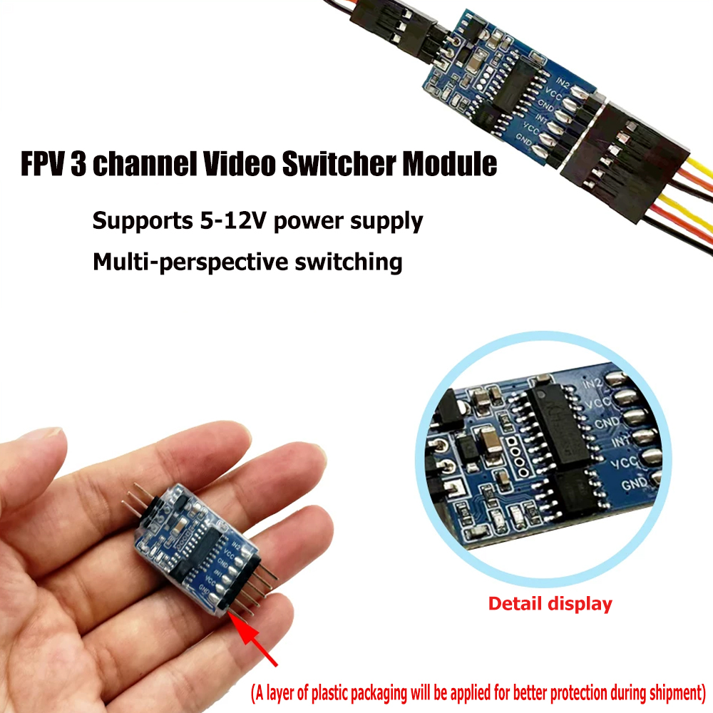 5.8G 3 Channel Video Switcher  - đánh giá và giá Drone Rc Accessories