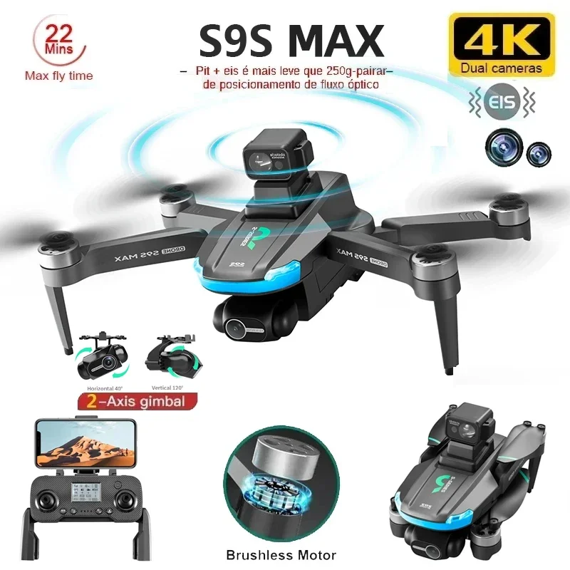 NEW S9S MAX MINI Drone 4K 2-Ax - đánh giá và giá Drone Rc Cable