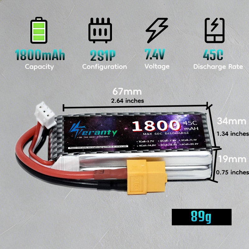 TERANTY 2S 3S 4S 1800mAh Lipo  - đánh giá và giá Drone Rc Truck