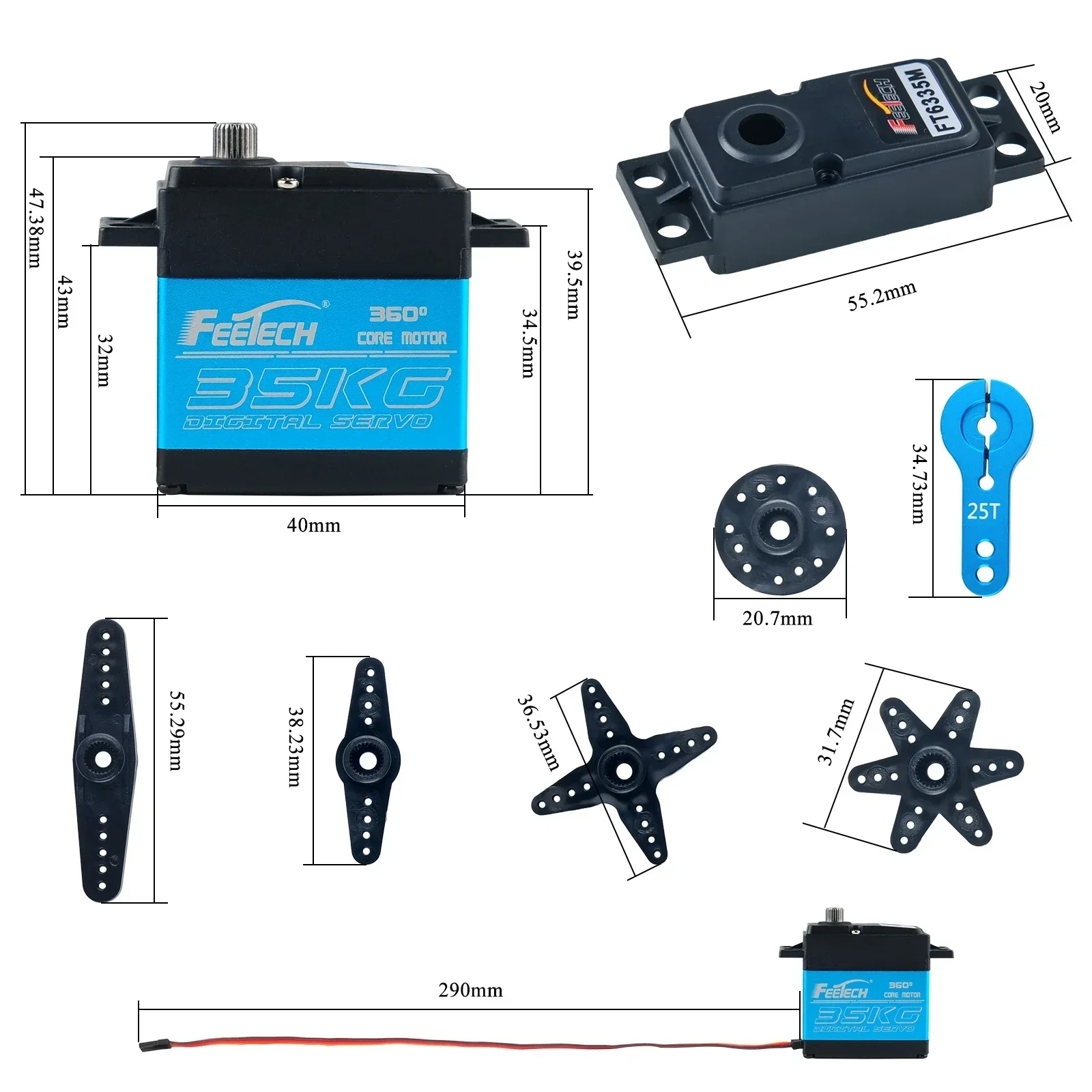 Feetech FT6335M Digital RC Ser - đánh giá và giá Rc Car Servo