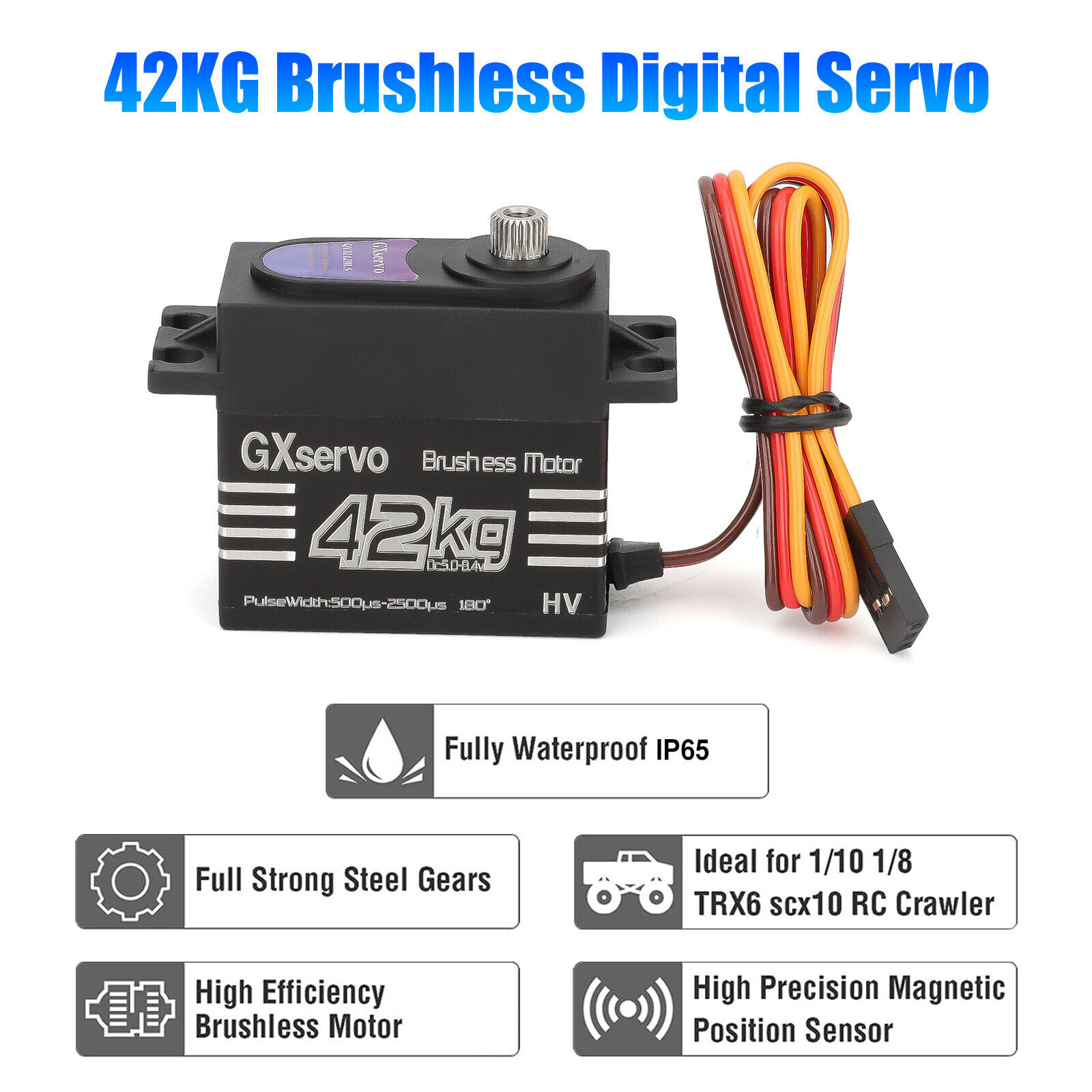 Brushless Motor 180° Metal Gea - đánh giá và giá Rc Car Servo