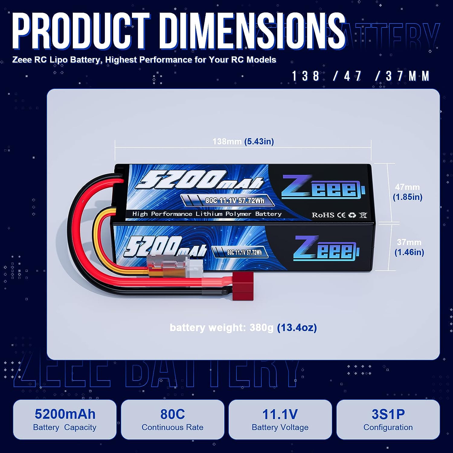 1/2pcs Zeee 3S 5200mAh Lipo Ba - đánh giá và giá Drone Rc Truck