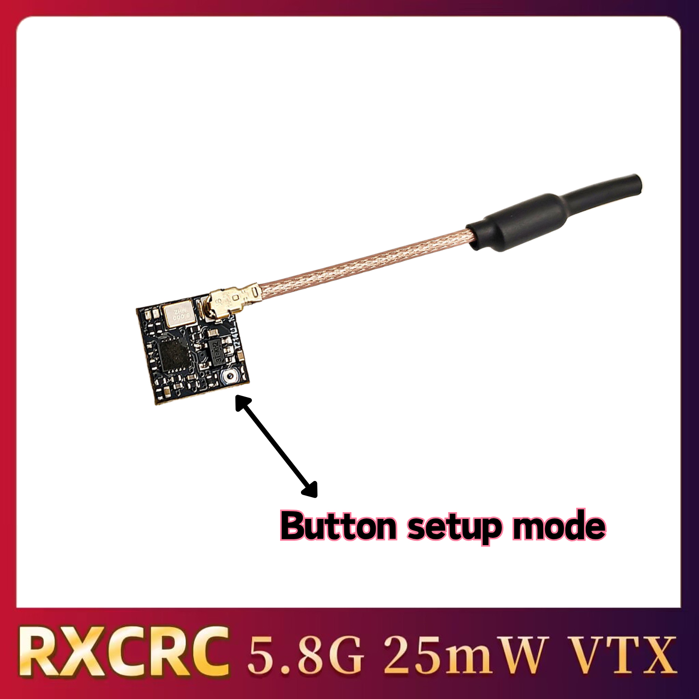 RXCRC 5.8GHz 48CH FPV 25mW Ana - đánh giá và giá Analog Fpv Transmitter