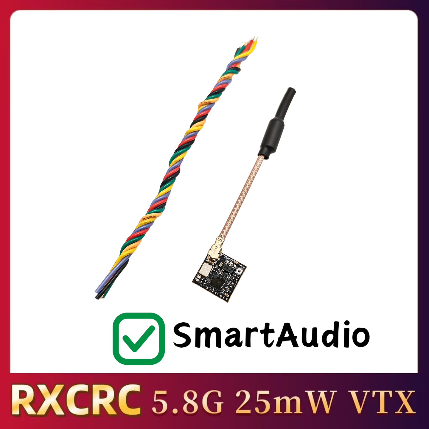 RXCRC 5.8GHz 48CH FPV 25mW Ana - đánh giá và giá Analog Fpv Transmitter