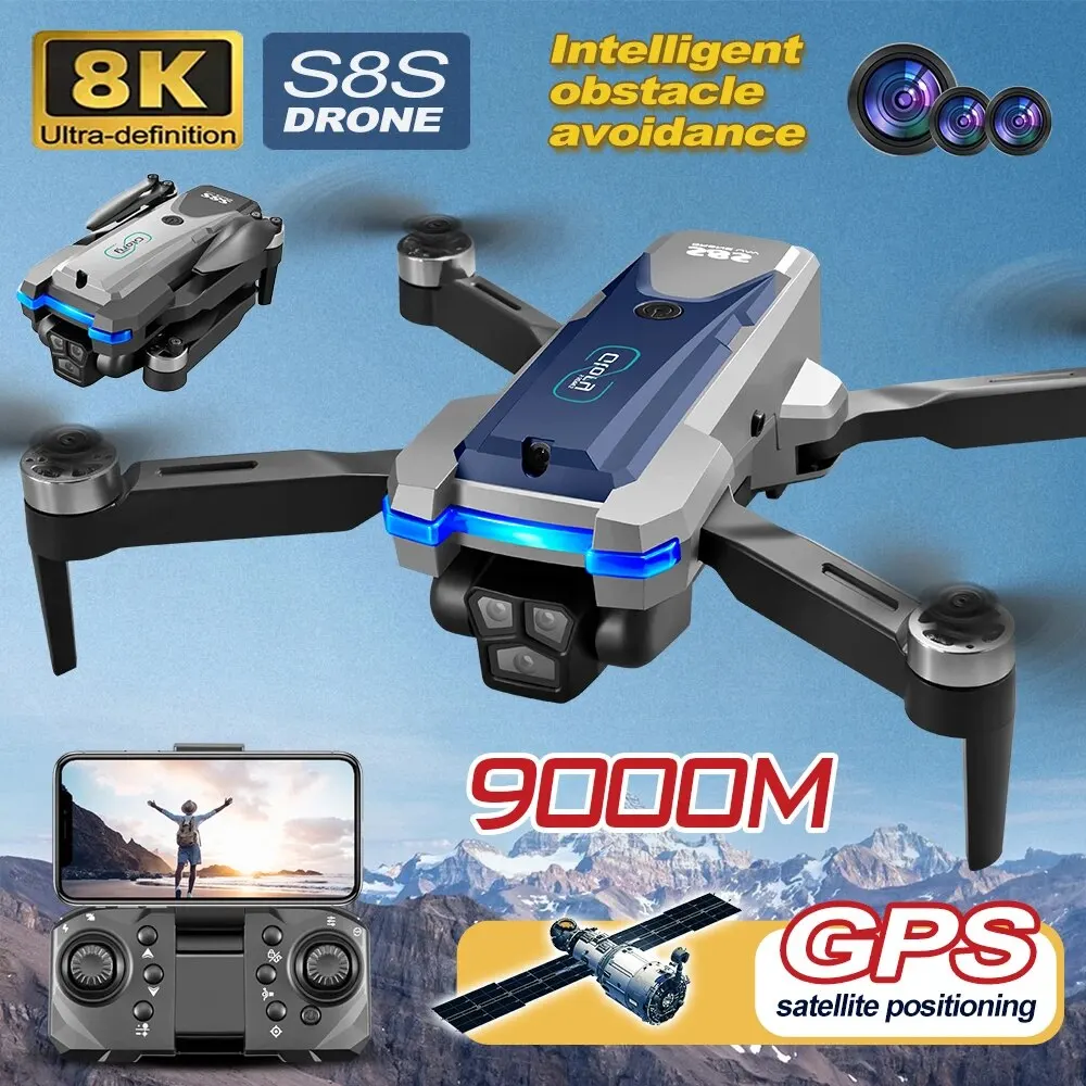 S8S GPS Drone 5G Wifi 8K HD Du - đánh giá và giá Drone Rc Cable
